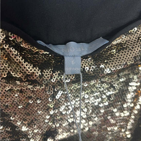 NWT *flawed Antonio Melani Geri Sequin Satin Flat Front Ankle Pant Size 6 - Picture 6 of 14